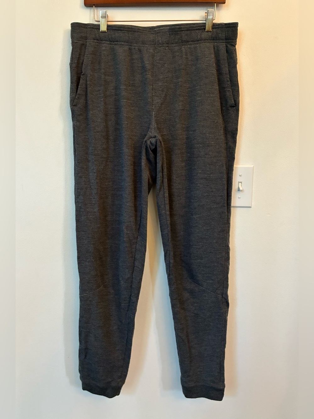 Ibex Merino Wool Blend Jogger Pants Grey